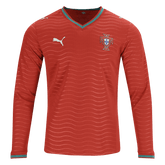 Player Version Portugal Home Long Sleeve Soccer Jersey World Cup 2026 Red