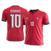 BERNARDO#10 Portugal Home Soccer Jersey World Cup 2026 Red