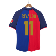 Barcelona RIVALDO #11 Home Soccer Jersey Retro 1999/00 - 100th Anniversary