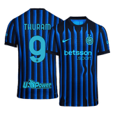 THURAM #9 Authentic Inter Milan Home Soccer Jersey 2025/26 Blue&Black