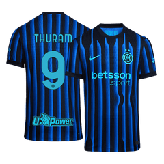 THURAM #9 Authentic Inter Milan Home Soccer Jersey 2025/26 Blue&Black
