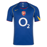 Men Retro Fan Version 2004/05 Arsenal Away Soccer Jersey Short Sleeve Blue