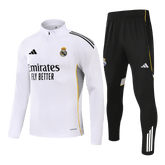 Real Madrid Zipper Sweatshirt Kit(Top+Pants) 25/26 White