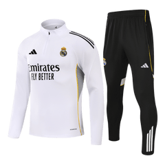 Real Madrid Zipper Sweatshirt Kit(Top+Pants) 25/26 White
