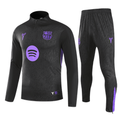 Barcelona Zipper Sweatshirt Kit(Top+Pants) 25/26 Black