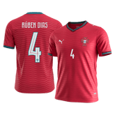 RÚBEN DIAS#4 Portugal Home Soccer Jersey World Cup 2026 Red