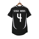 Real Madrid SERGIO RAMOS #4 Away Soccer Jersey Retro 2006/07