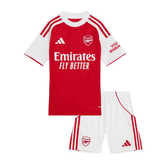 Kid's Arsenal Home Soccer Jersey Kit(Jersey+Shorts) 2025/26 Red