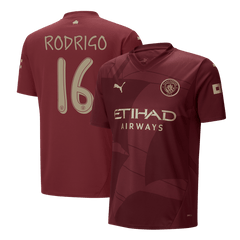 Maillot extérieur Manchester City RODRIGO #16 3e édition 2024/25 - Édition UCL