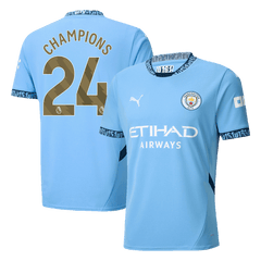Manchester City CHAMPIONS #24 Home Jersey