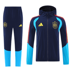 Spain Hoodie Training Tracksuit Kit(Top+Pants) 2026 Blue&Black