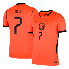XAVI #7 Netherlands Home Soccer Jersey World Cup 2026 Orange
