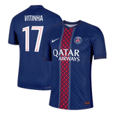 VITINHA #17 Authentic PSG Home Soccer Jersey 2025/26 Navy