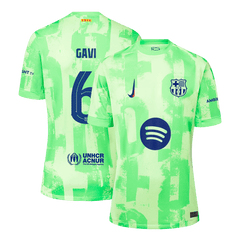 Barcelona GAVI #6 Third Away Jersey - UCL(Spotify Logo Without Text)