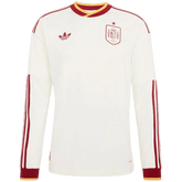 Men Fan 2026 Spain Away Long Sleeve Soccer Jersey World Cup 2026 White