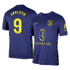 SØRLOTH #9 Atletico Madrid Away Soccer Jersey 2025/26 Navy
