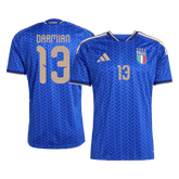 DARMIAN #13 Italy Home Soccer Jersey World Cup 2026 Blue