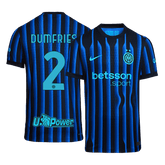 DUMFRIES #2 Authentic Inter Milan Home Soccer Jersey 2025/26 Blue&Black