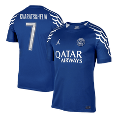 PSG KVARATSKHELIA #7 Fourth Away Soccer Jersey 2024/25 - UCL Edition