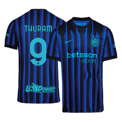 THURAM #9 Inter Milan Home Soccer Jersey 2025/26 Blue&Black