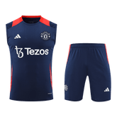 Maillot de football d'avant-match Manchester United 2024/25 (maillot + short)