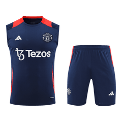 Maillot de football d'avant-match Manchester United 2024/25 (maillot + short)