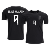 BRAUT HAALAND #9 Norway Away Soccer Jersey World Cup 2026 Black