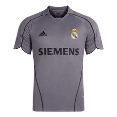 Men Retro Fan Version 05/06 Real Mardid Third Soccer Jersey Grey
