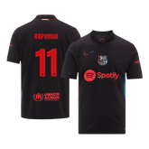 Maillot Barcelone RAPHINHA #11 Extérieur 2024/25 - Édition UCL