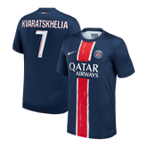 PSG KVARATSKHELIA #7 Home Soccer Jersey 2024/25