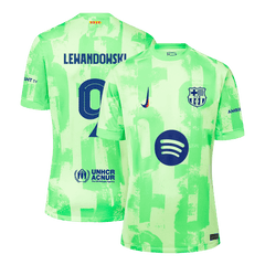 Barcelona LEWANDOWSKI #9 Third Away Jersey - UCL(Spotify Logo Without Text)