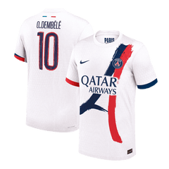 Maillot de foot PSG O.DEMBÉLÉ #10 Extérieur Authentique 2024/25 - Édition UCL