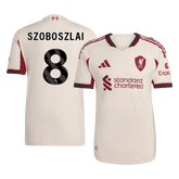 SZOBOSZLAI #8 Authentic Liverpool Away Soccer Jersey 25/26 White