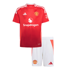 Manchester United Home Jersey Kit 2024/25 Kids(Jersey+Shorts)