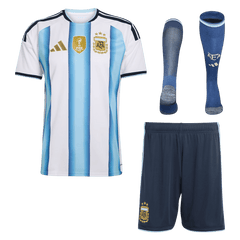 Argentina Home Soccer Jersey Kit(Jersey+Shorts+Socks) World Cup 2026 Blue&White