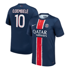 PSG O.DEMBÉLÉ #10 Home Soccer Jersey 2024/25