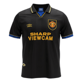 Retro 93/94 Manchester United Away Soccer Jersey Black