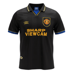 Retro 93/94 Manchester United Away Soccer Jersey Black