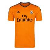 Men Retro Fan Version 13/14 Real Mardid Third Soccer Jersey Orange
