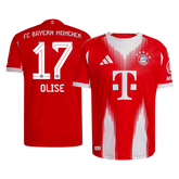 OLISE #17 Authentic Bayern Munich Home Soccer Jersey 2025/26 Red