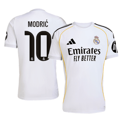 Real Madrid MODRIĆ #10 Home Soccer Jersey 2025/26