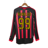 AC Milan RONALDO #99 Long Sleeve Home Soccer Jersey Retro 2006/07