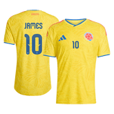 JAMES #10 Player Version Colombia Home Soccer Jersey World Cup 2026 Yellow