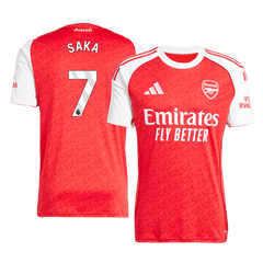 SAKA #7 Arsenal Home Soccer Jersey 2025/26 Red