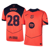 ROONY #28 Barcelona Third Away Soccer Jersey 2025/26 Orange