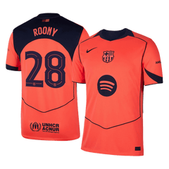 ROONY #28 Barcelona Third Away Soccer Jersey 2025/26 Orange