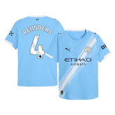 REIJNDERS #4 Authentic Manchester City Home Soccer Jersey 2025/26 Blue