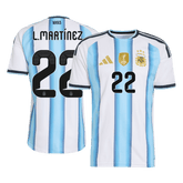 L.MARTÍNEZ #22 Player Version Argentina Home Soccer Jersey World Cup 2026 Blue&White