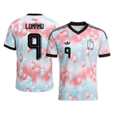 LUKAKU #9 Belgium Away Soccer Jersey World Cup 2026 Blue&Pink