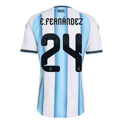E. FERNÁNDEZ #24 Player Version Argentina Home Soccer Jersey World Cup 2026 Blue&White